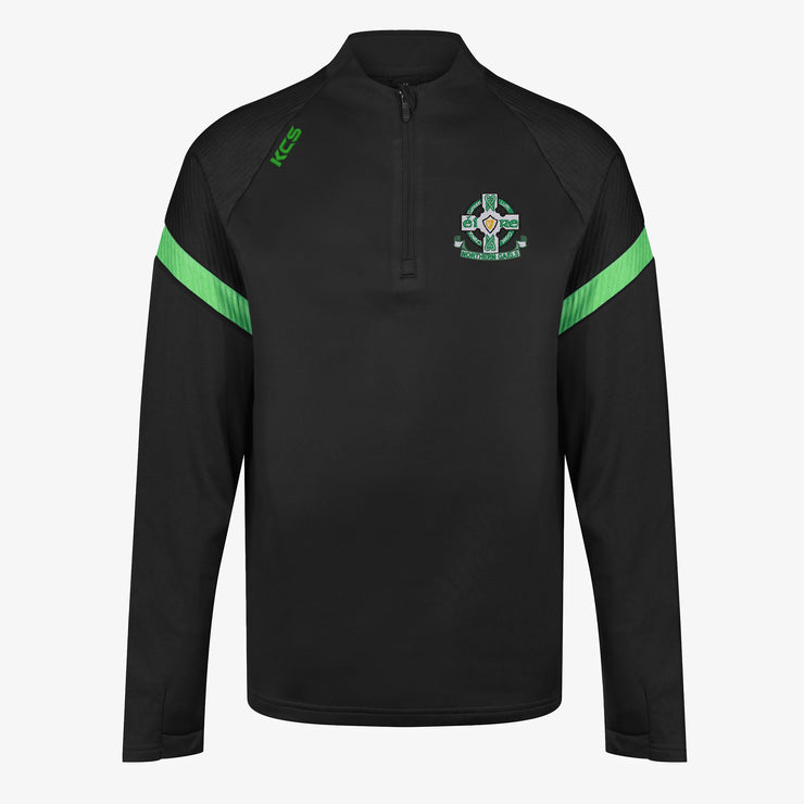 Northern Gaels GFC Longford KCS Kinova Quarter Zip Top Black/Green