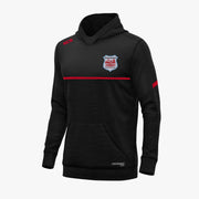 Abbeyknockmoy Hurling Club KCS Astro V2 Hoodie Black-Black Melange-Solid Red