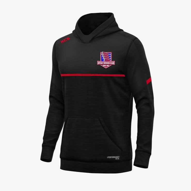Offaly Rowing Club KCS Astro V2 Hoodie Black-Black Melange-Solid Red