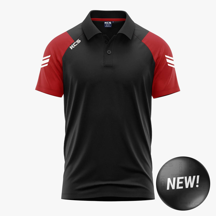 KCS Soul Polo Shirt Black/Red