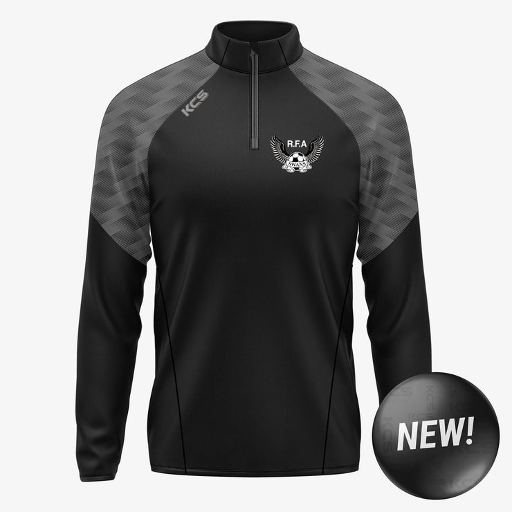 RFA Swans KCS Luna Quarter Zip Top Black/Graphite