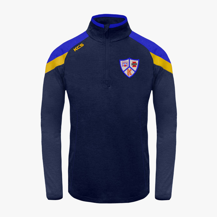 Keel GAA KCS Zola Qtr Zip Top - Navy, Royal & Gold
