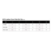 Irish Rail Order Window KCS Ladies Core Club Half Zip - Carbon