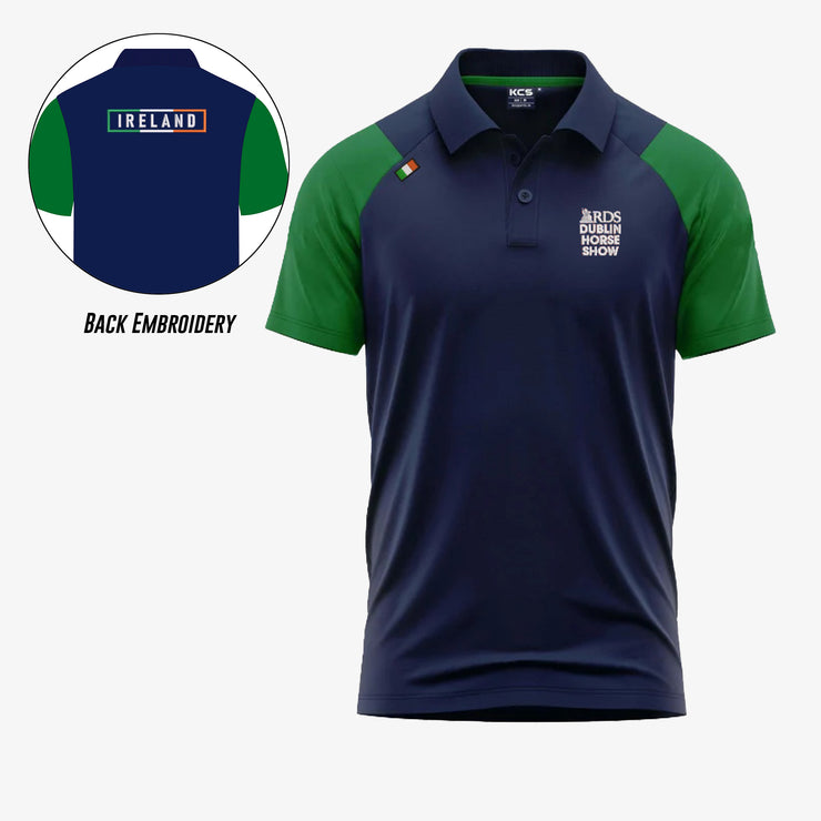 Dublin Horse Show KCS Soul Polo Shirt Navy/Green