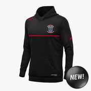 St Malachys GAA KCS Astro V2 Hoodie Black-Black Melange-Solid Red