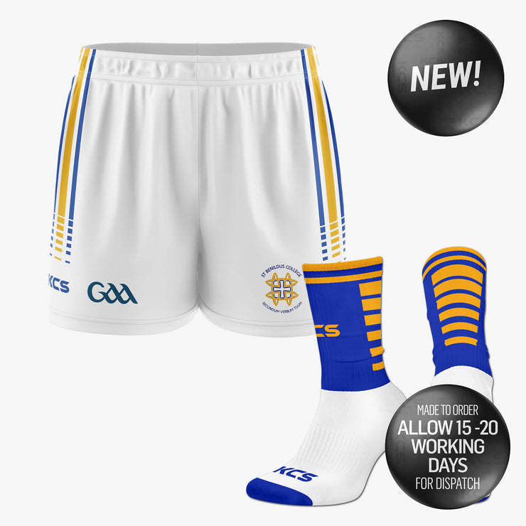 St. Benildus White GAA Shorts & Socks