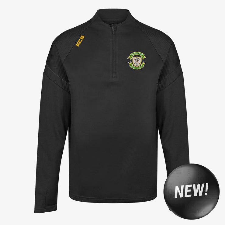 St. Brigids Camogie Club Westmeath KCS Kinova Quarter Zip Top Black/Black