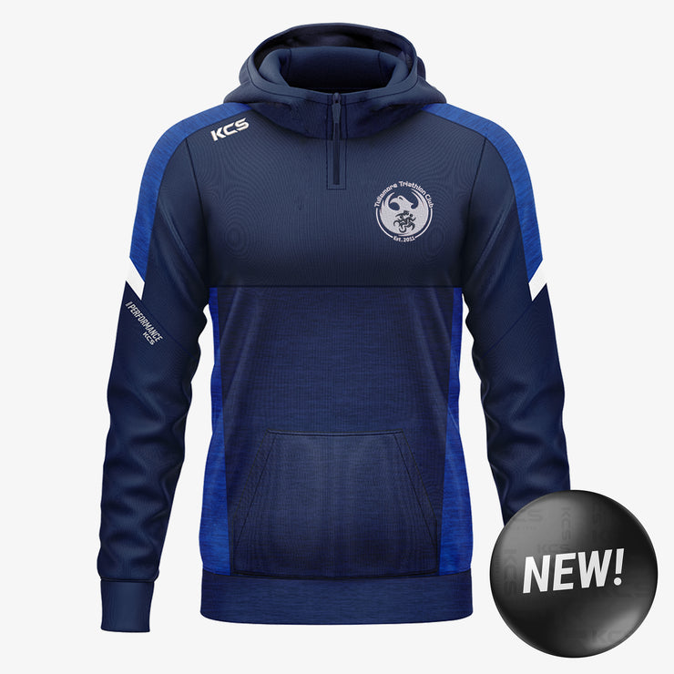Tullamore Triathlon Club KCS Helios Half Zip Hoodie Navy/Royal/White