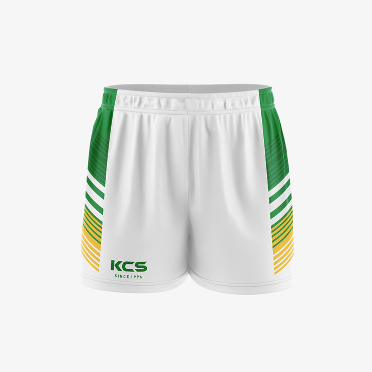 KCS GAA Shorts Design 92 - White, Green & Gold