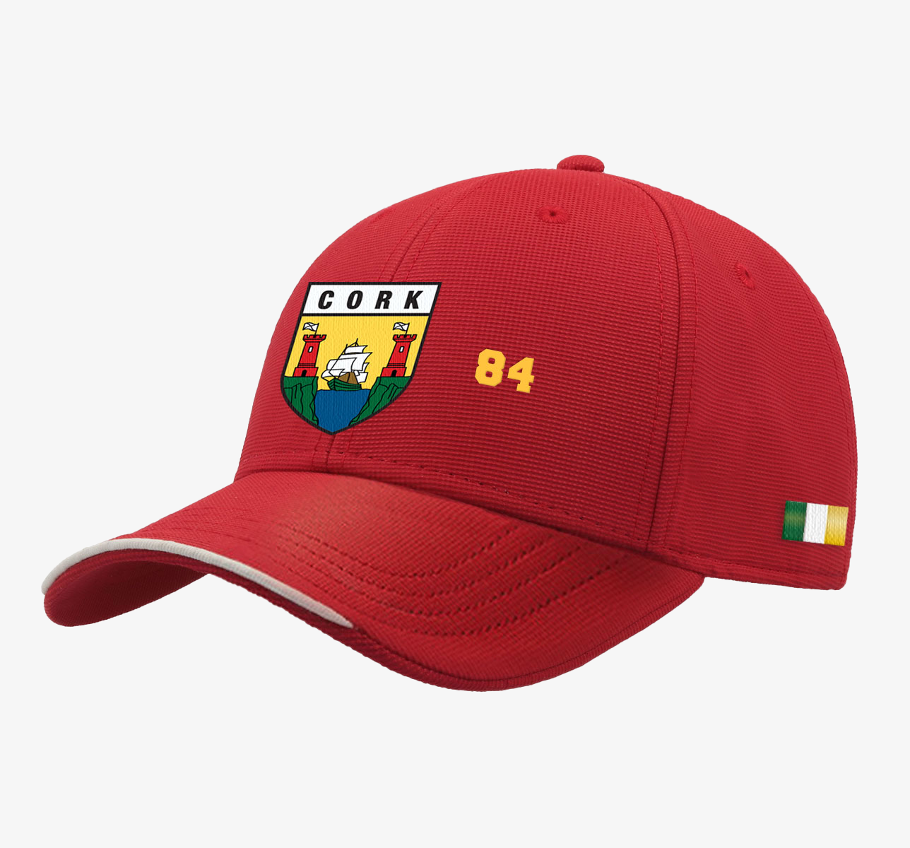 KCS Cork Baseball Cap Red KC Sports