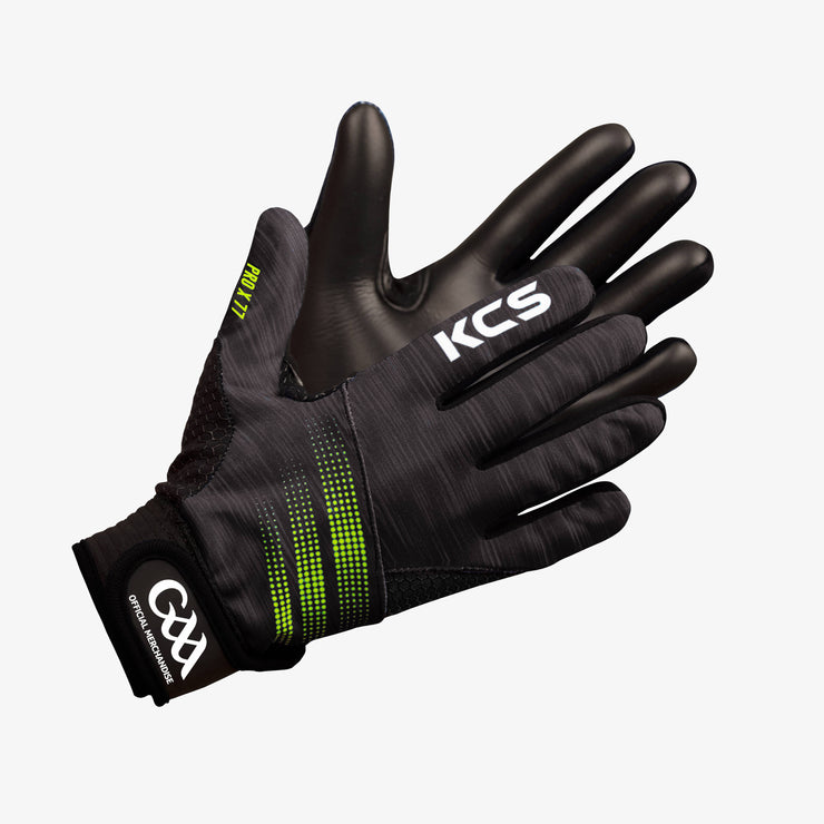 KCS PRO X77 Football Gloves - Graphite Melange