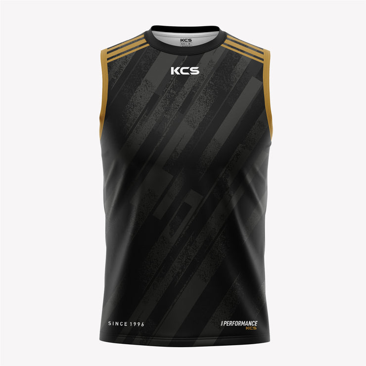 KCS Graphix Performance Vest - Onxy Black &  Rusty Gold