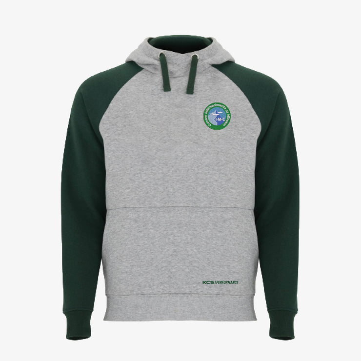 Irish Mountaineering Club Detroit Hoodie / Bottle Green / Melange Grey