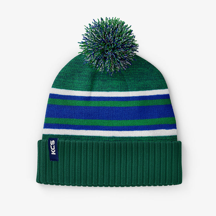 KCS Stadium Beanie - Green, Royal Blue & White