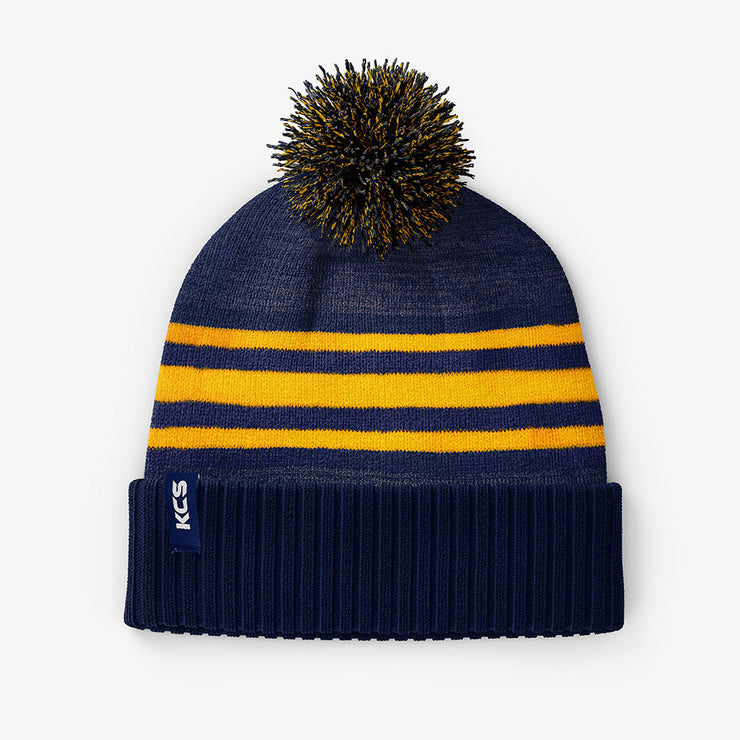 KCS Stadium Beanie - Navy, Navy Melange & Gold