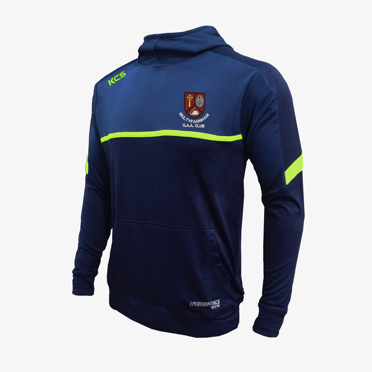 Multyfarnham GAA KCS Astro Hoodie- Midnight Navy & Fluorescent