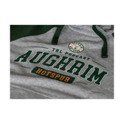 THL 'Aughrim Hotspur' Official Licensed Baseball Hoodie / Heather Grey / Bottle Green