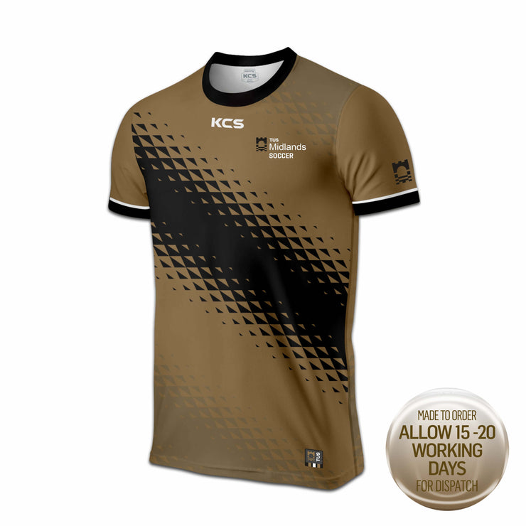 TUS Midlands Soccer Jersey  Gold / Black