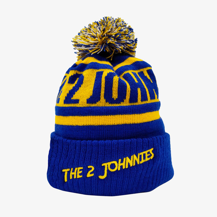 The 2 Johnnies Wooly Hat (Blue & Yellow)