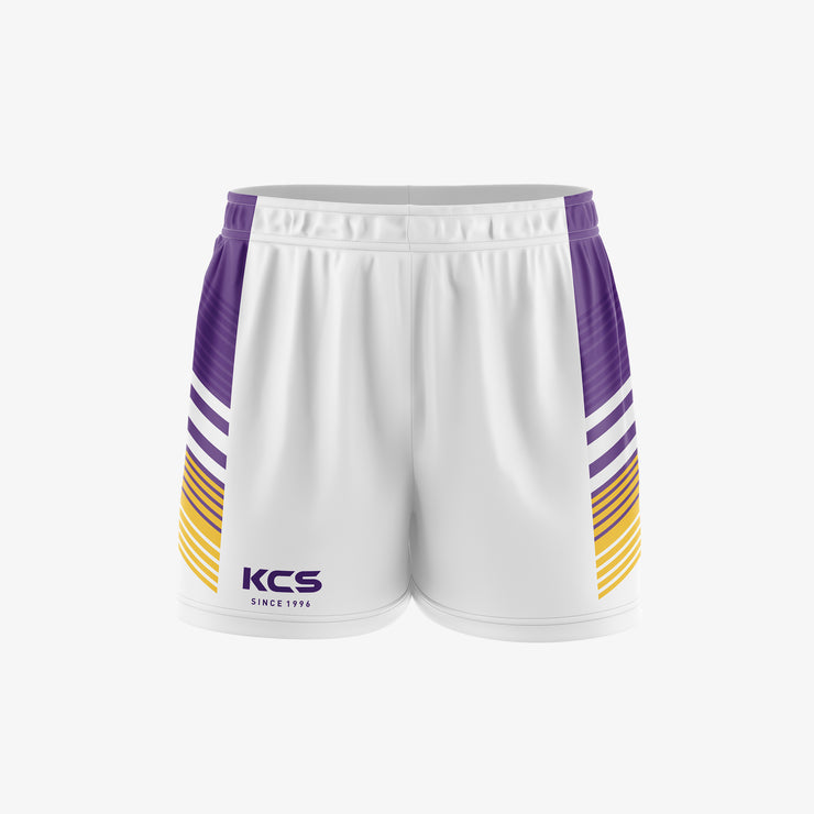 KCS GAA Shorts Design 92 - White & Purple