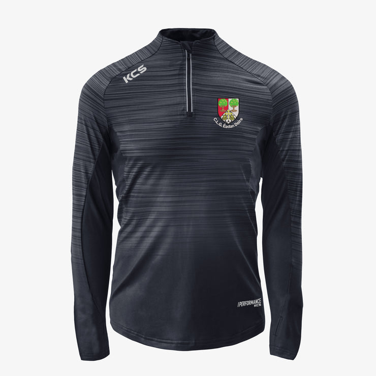 Edenderry GAA KCS Arrow Fitted Half Zip - Black Strike