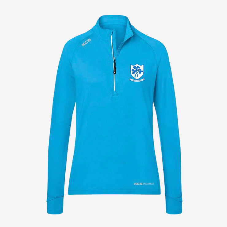 Cortoon Shamrocks Galway KCS Ladies Core Club Half Zip - Bright Blue