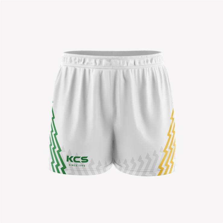 KCS GAA Shorts Design 97 - White, Green & Gold