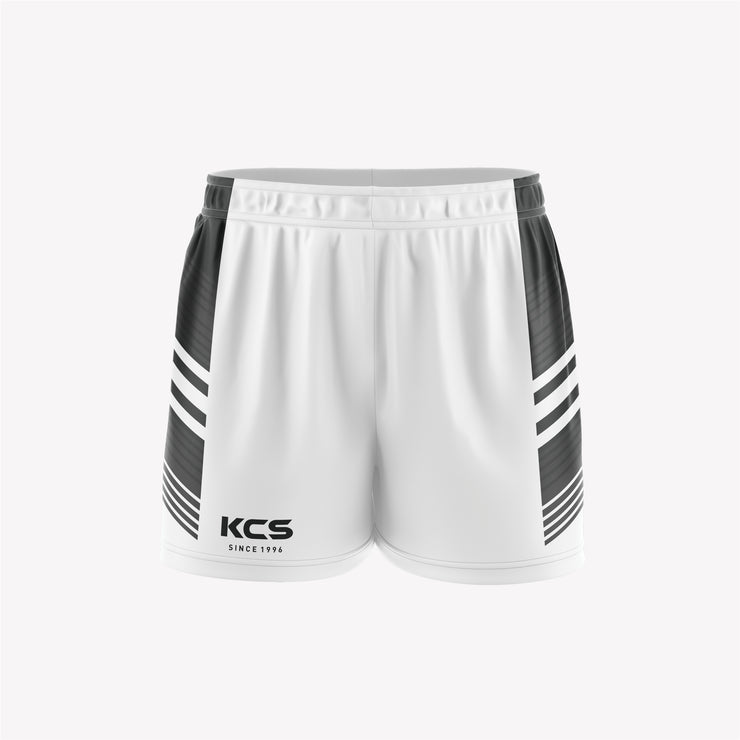 KCS GAA Shorts Design 92 - White & Black