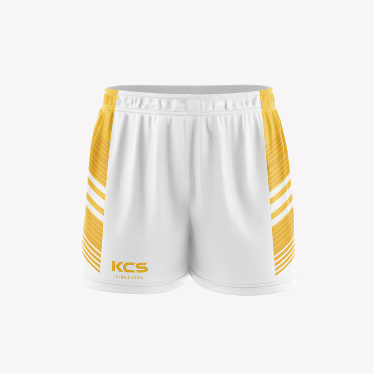 KCS GAA Shorts Design 92 - White & Gold