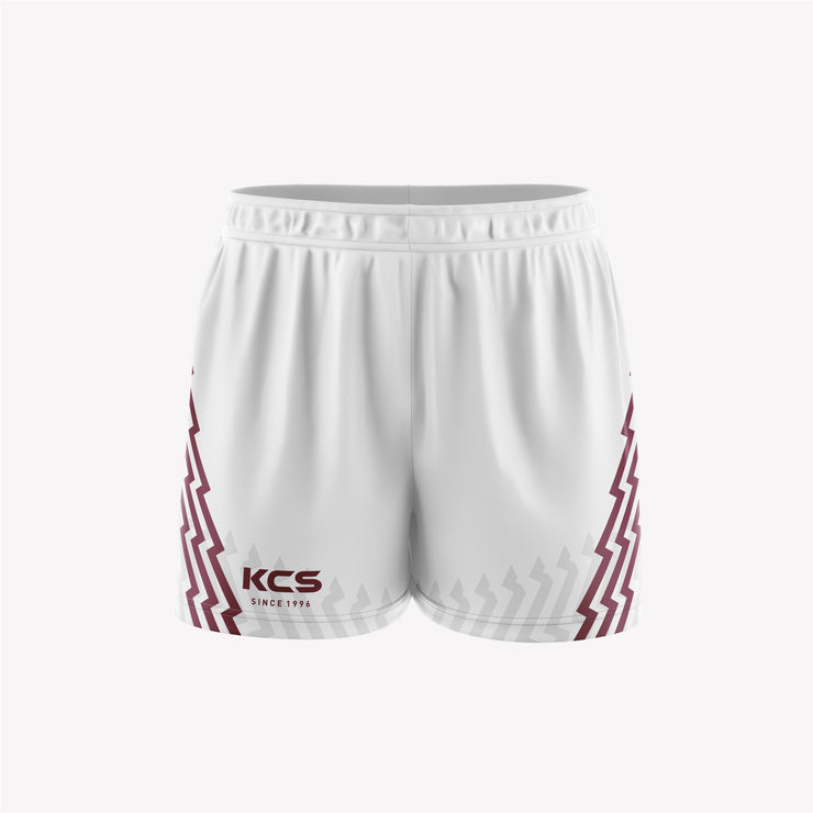 KCS GAA Shorts Design 97 - White & Maroon